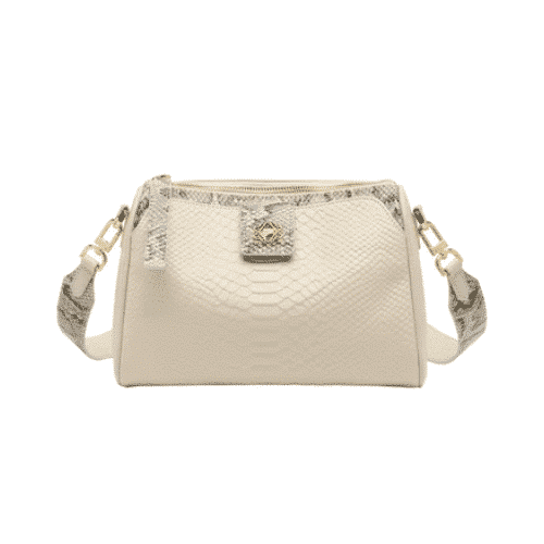 Luxury Genuine Leather Embossed Crossbody Bag
